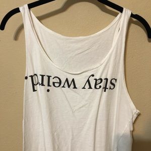brandy melville stay weird tank